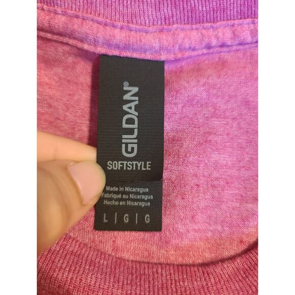 Gildan large women's purple "Pray on it" graphic tee - Picture 4 of 7